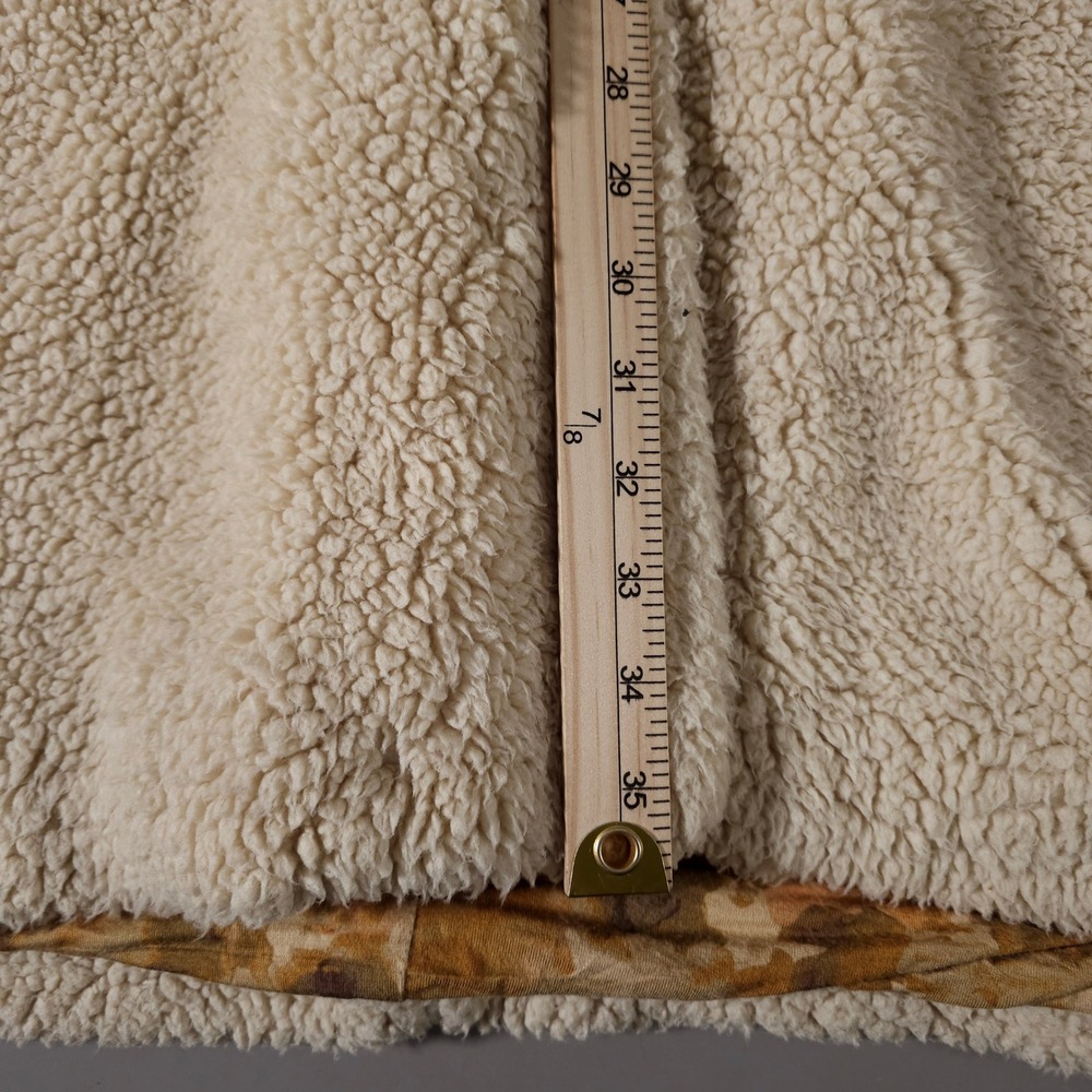 Free People Tessa Teddy Coat Women XS Ivory Sherpa Longline Faux Fur Jacket - Picture 8 of 9